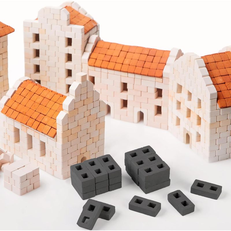 Art Craft Easter - 60Pcs 1/12 Scale Grey Mini Architectural