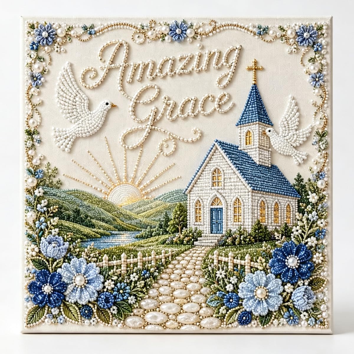 Art Craft Website - Sacred Hymn Pearl Art Kit Collection,