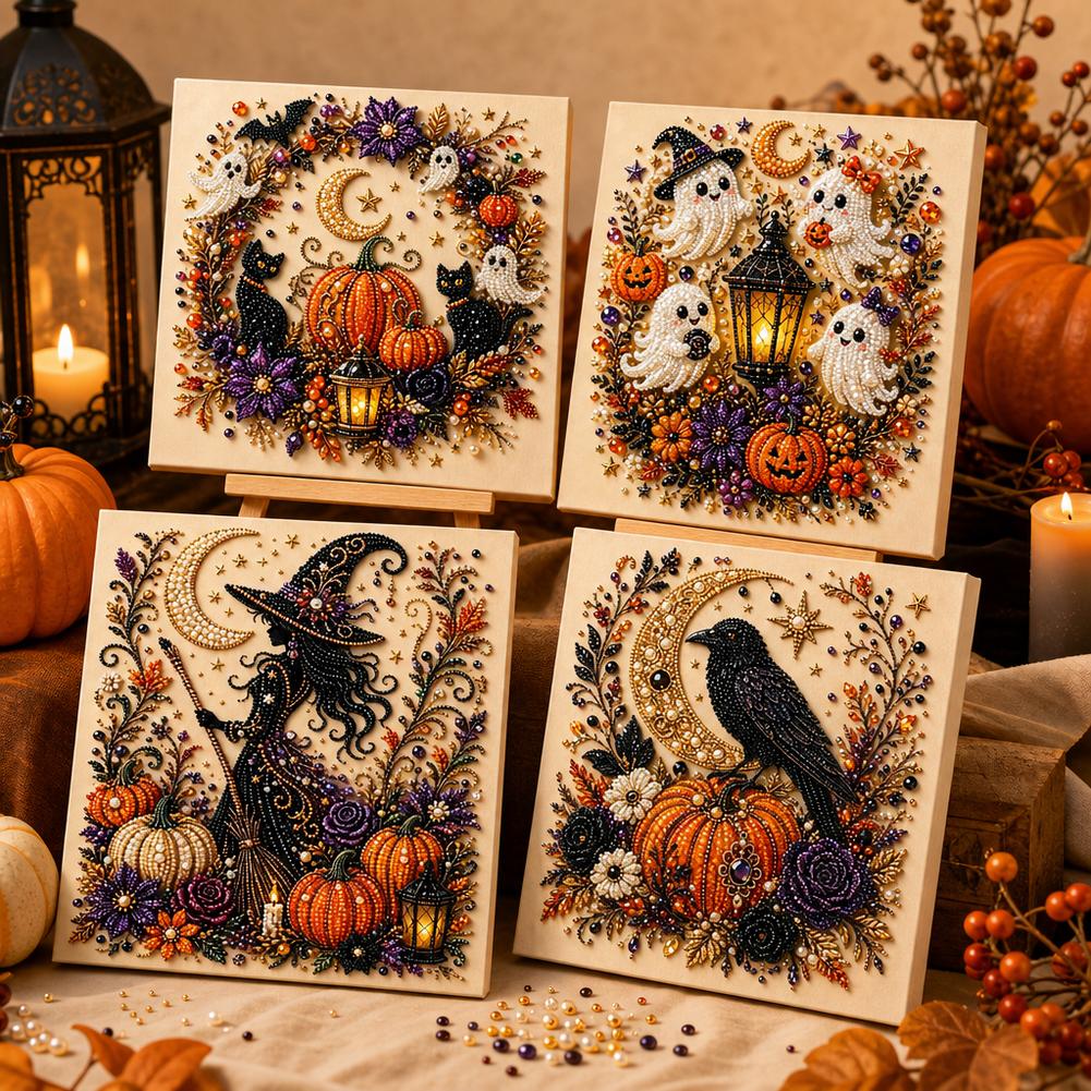 Halloween Ghost Pearl Art DIY  - огляд і ціна Art And Craft Autumn