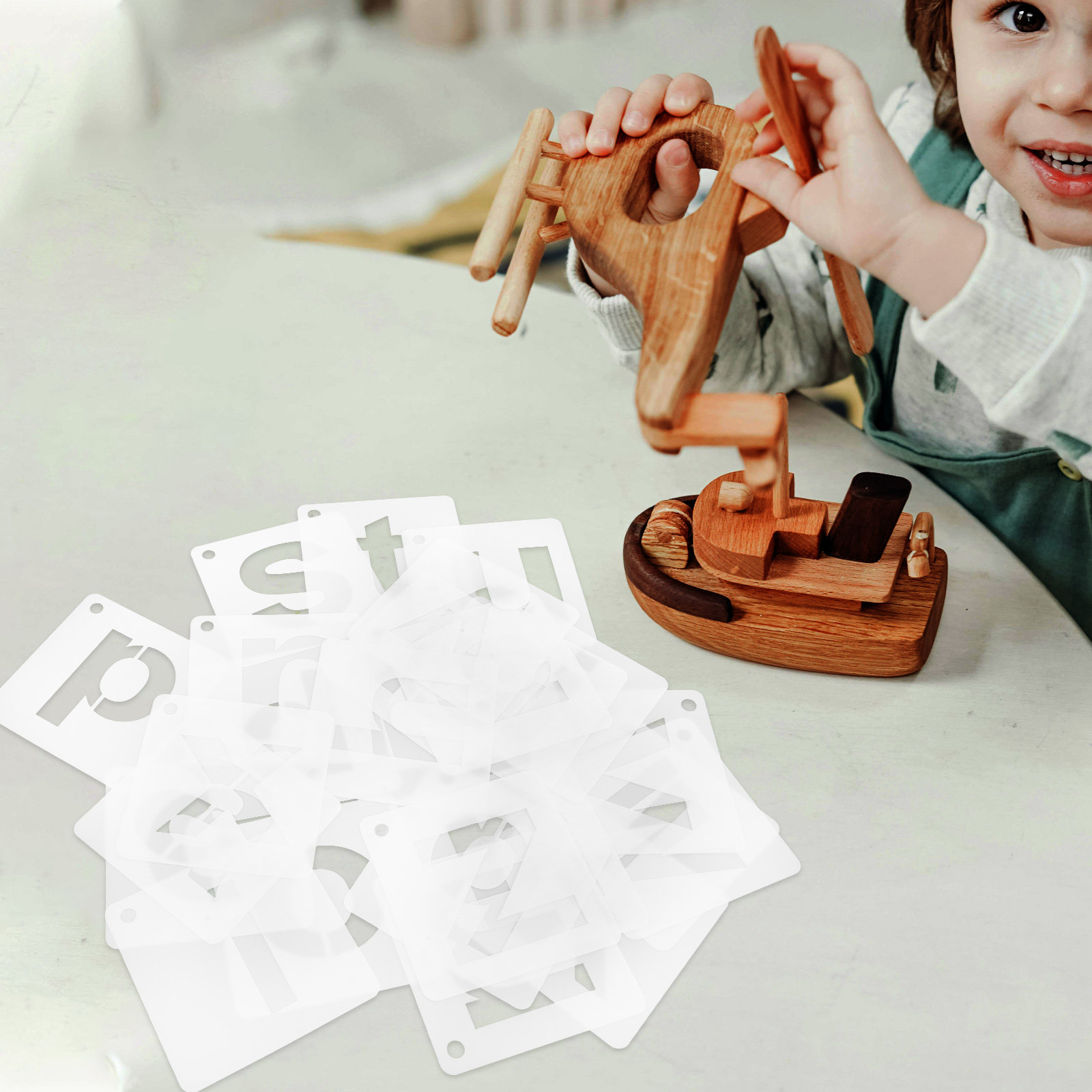 1Set Reusable A-Z Alphabet Ste - огляд і ціна Art Craft Letter A