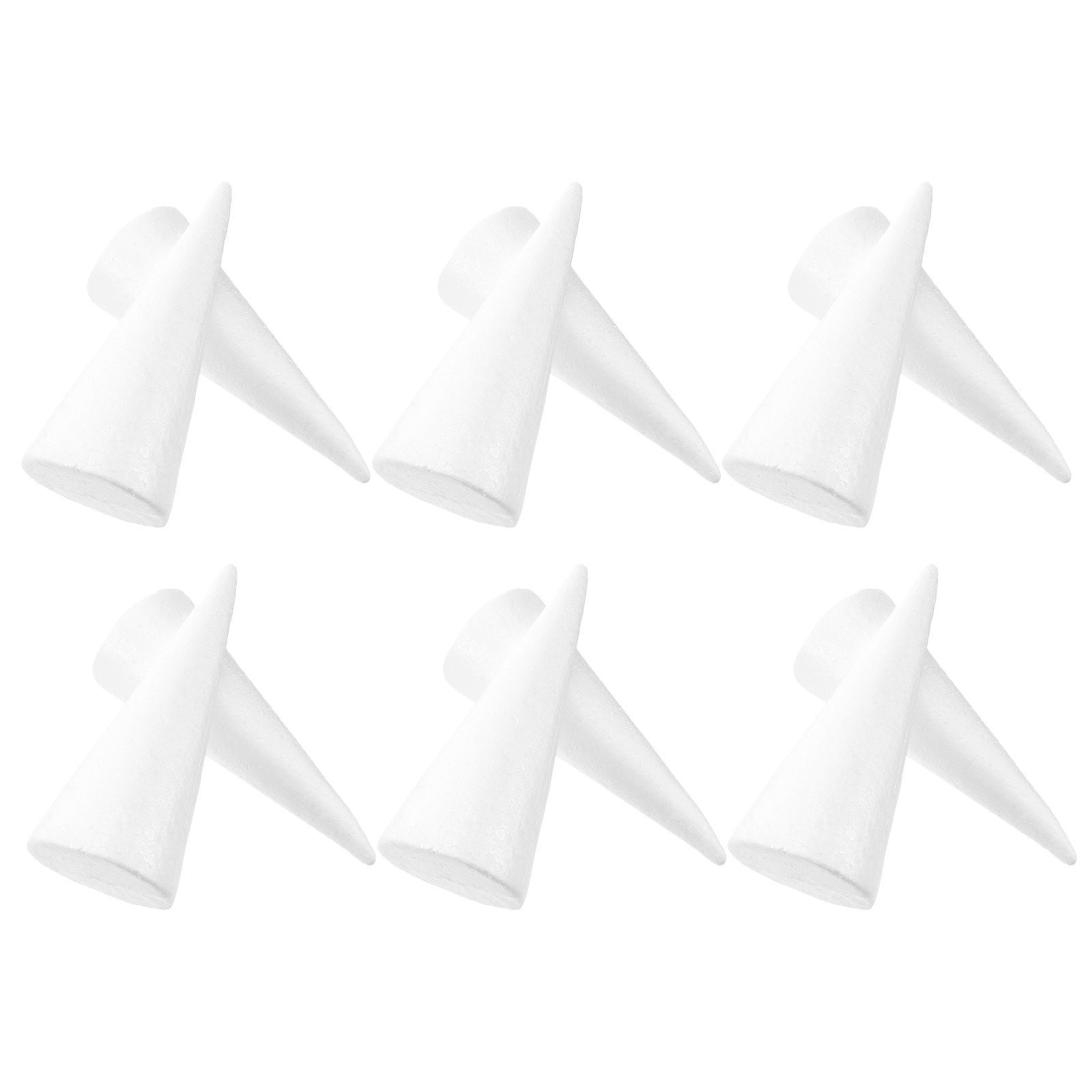 12Pcs Foam Cones White Polysty - огляд і ціна Art And Craft Xmas Tree