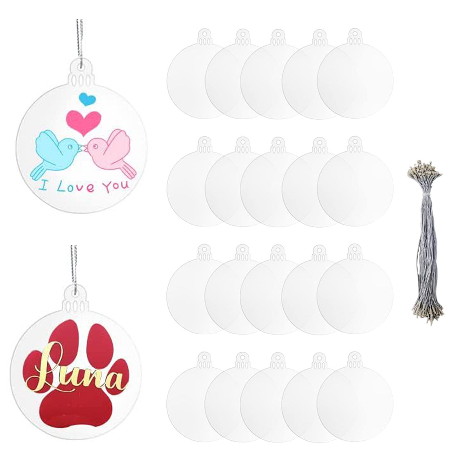 20Pcs Acrylic Christmas Orname - огляд і ціна Art And Craft Xmas Tree