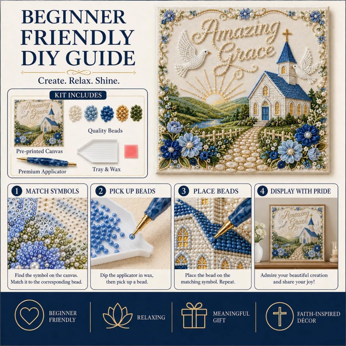Sacred Hymn Pearl Art Kit Coll - огляд і ціна Art Craft Website