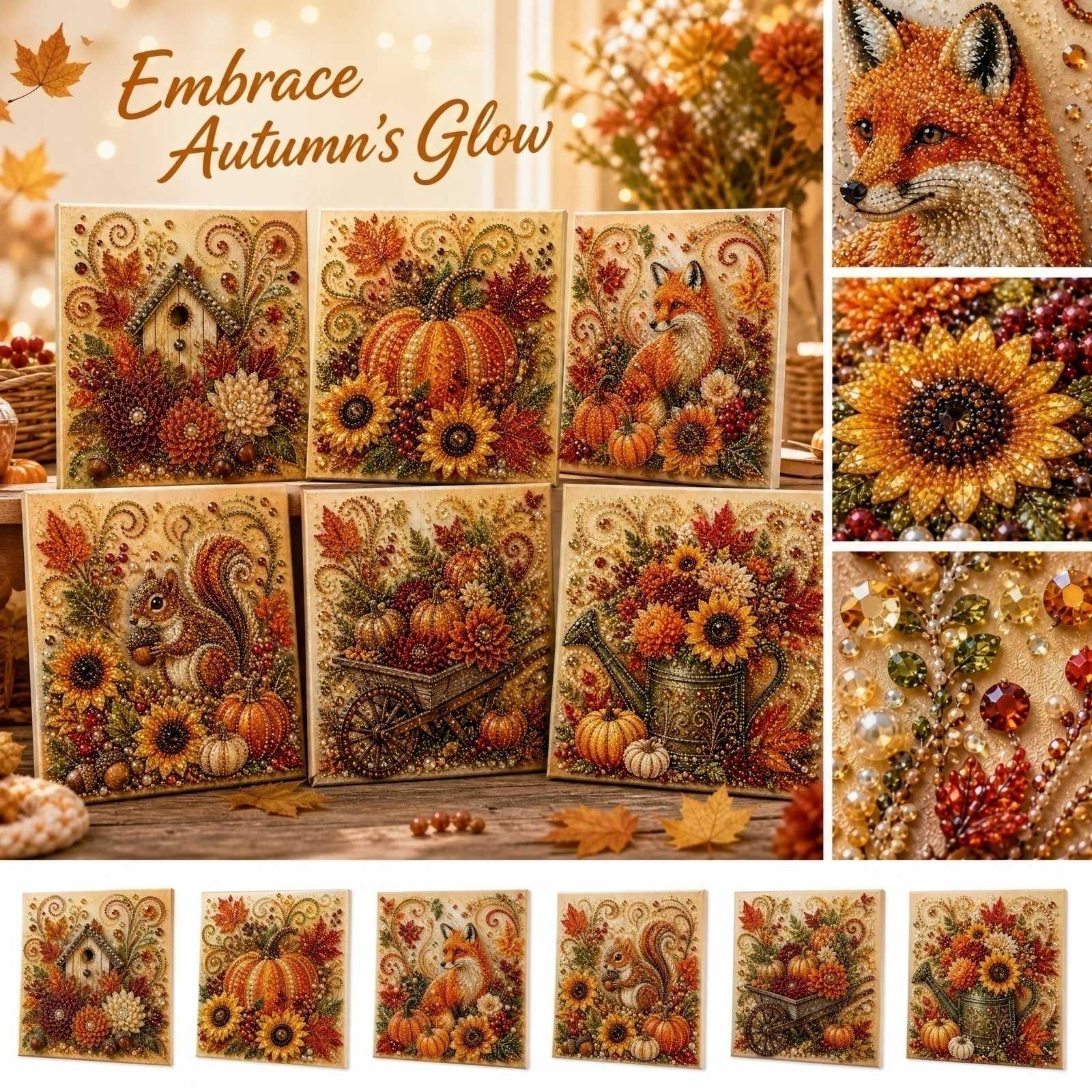 Autumn DIY Pearl Painting Kit  - огляд і ціна Art And Craft Autumn