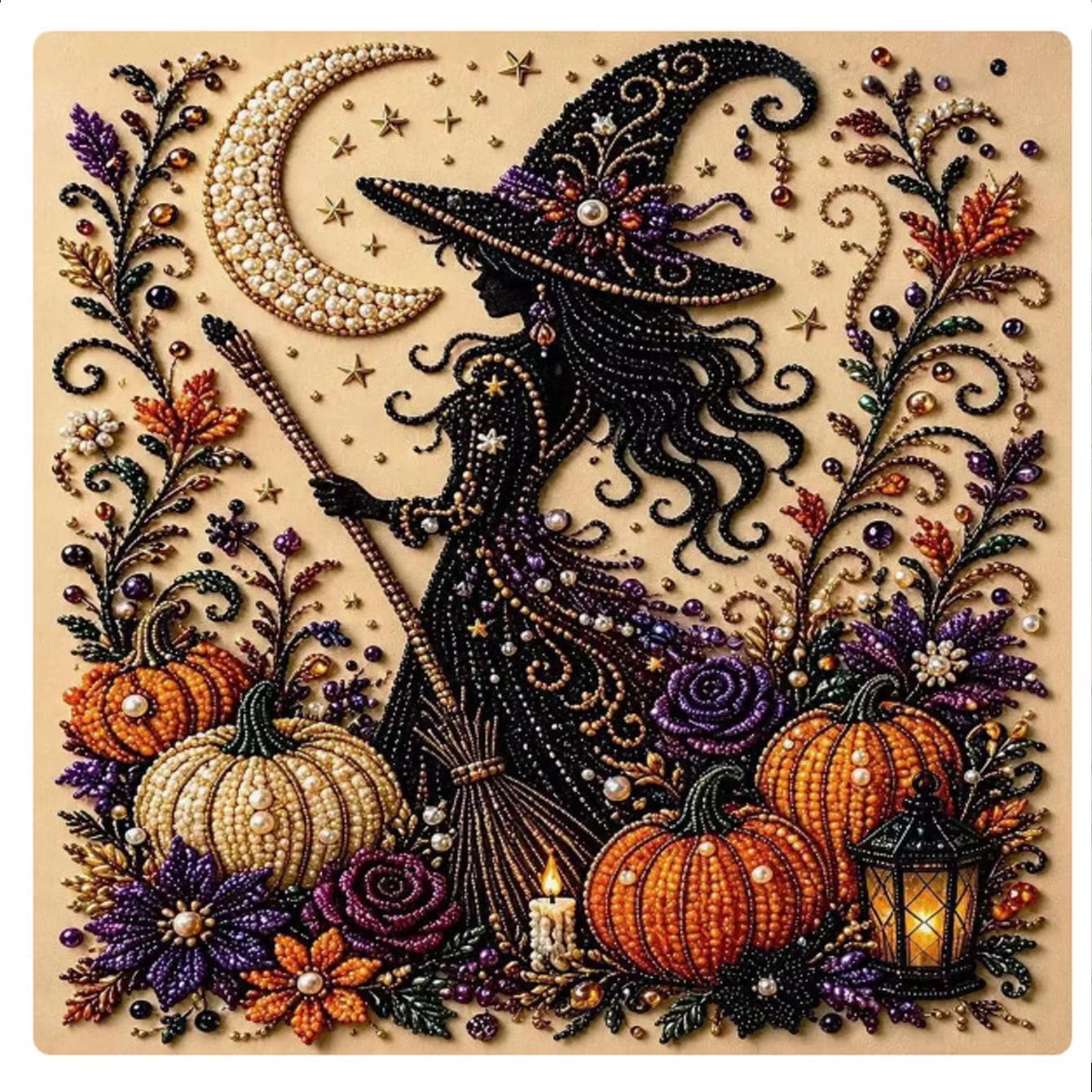 Halloween Ghost Pearl Art DIY  - огляд і ціна Art And Craft Autumn