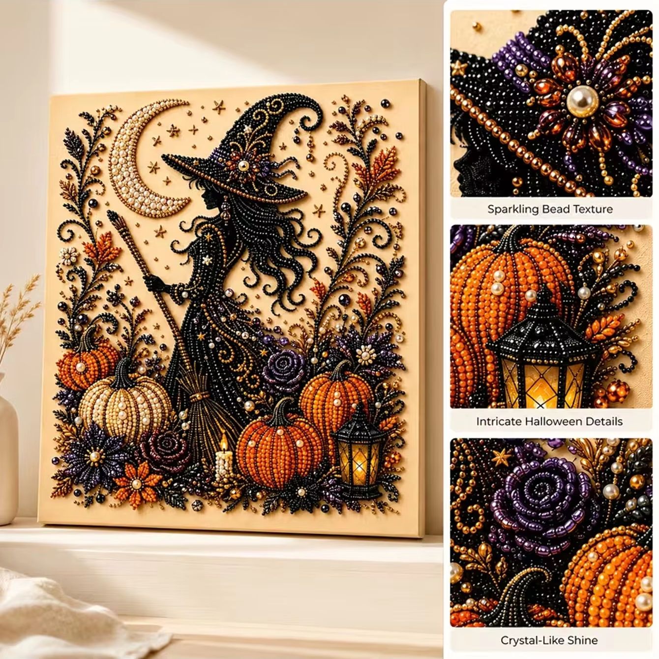 Halloween Ghost Pearl Art DIY  - огляд і ціна Art And Craft Autumn