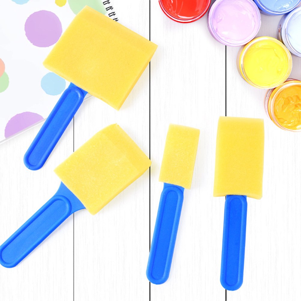 12Pcs Art Painting Sponge Brus - огляд і ціна Art Craft For Preschool