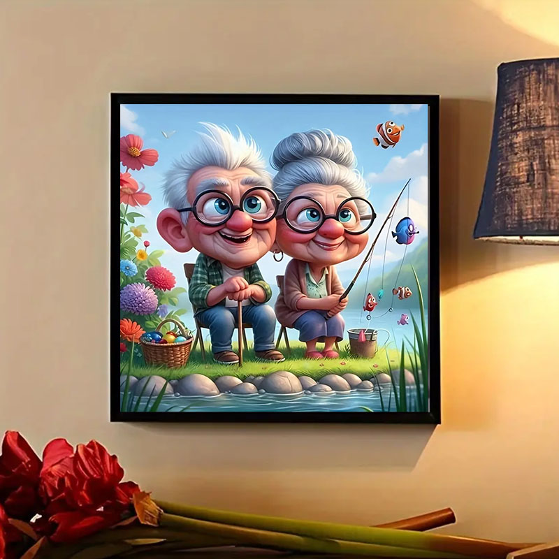 Grandparents Fishing Diamond P - огляд і ціна Art Craft Website