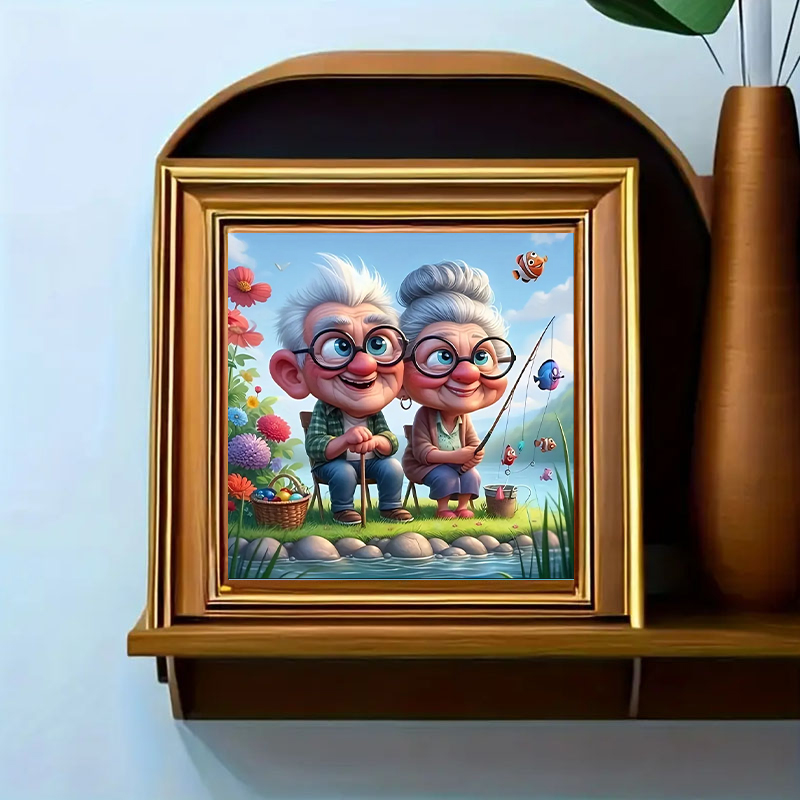 Grandparents Fishing Diamond P - огляд і ціна Art Craft Website
