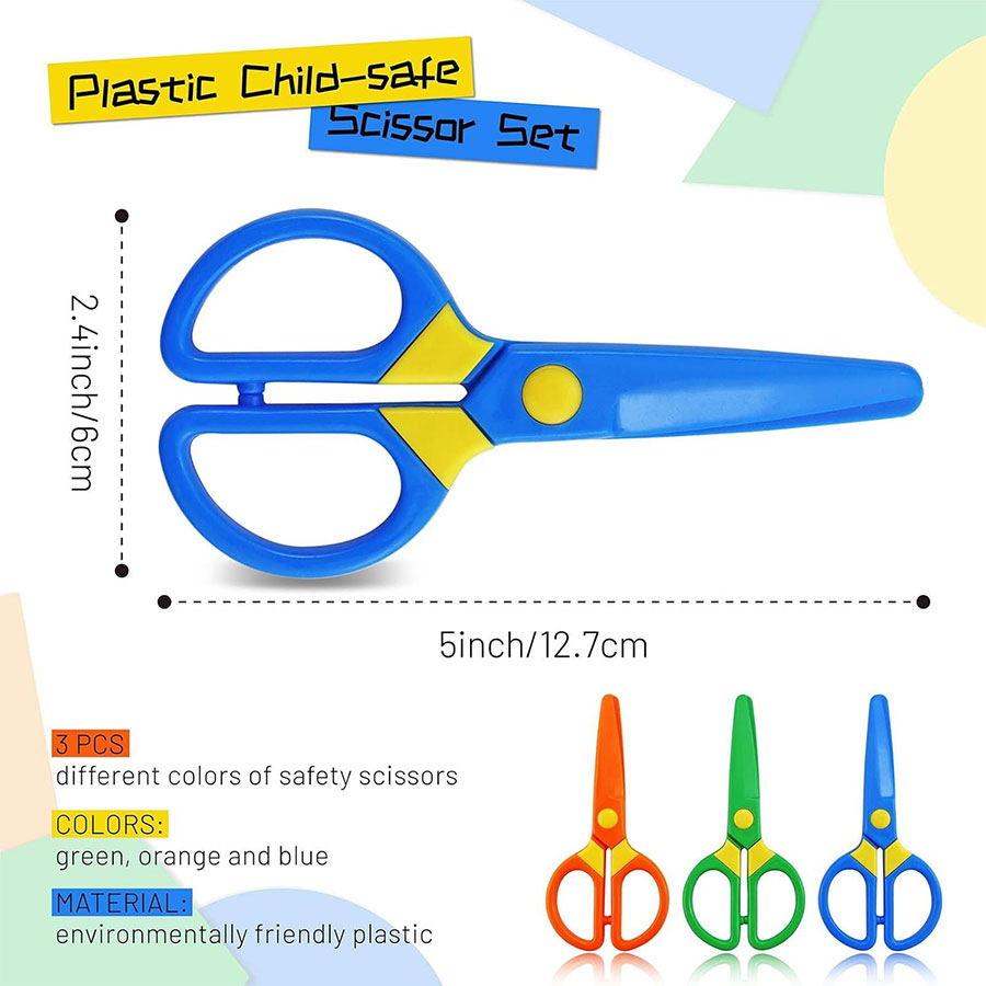 Plastic Safety Scissors Blunt  - огляд і ціна Art Craft For Preschool