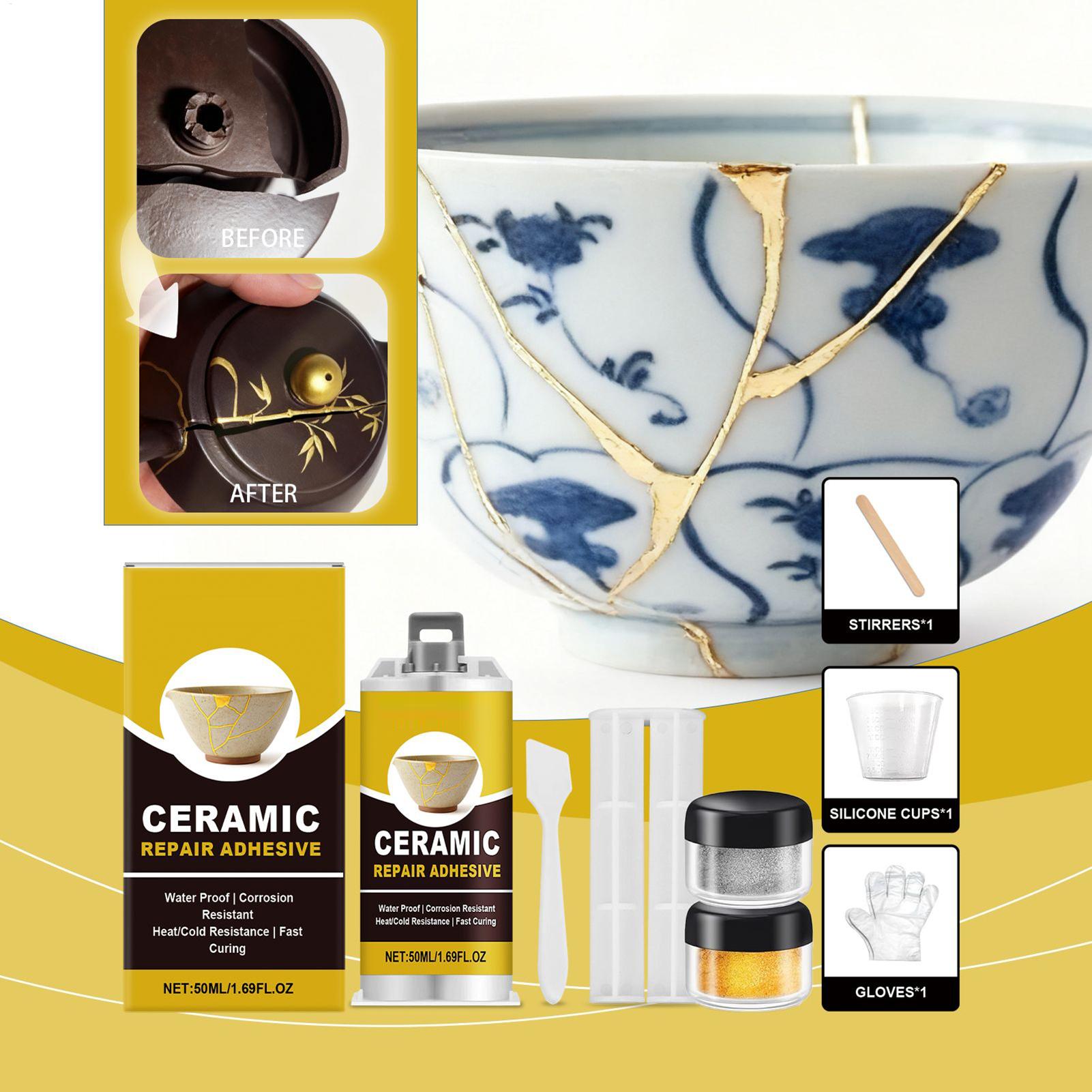 Kintsugi Repair Kit Gold Ceram - огляд і ціна Art Craft Workshop