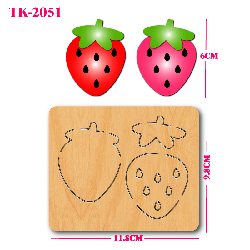 Strawberry wooden cutting mold - огляд і ціна Art And Craft Exclusives
