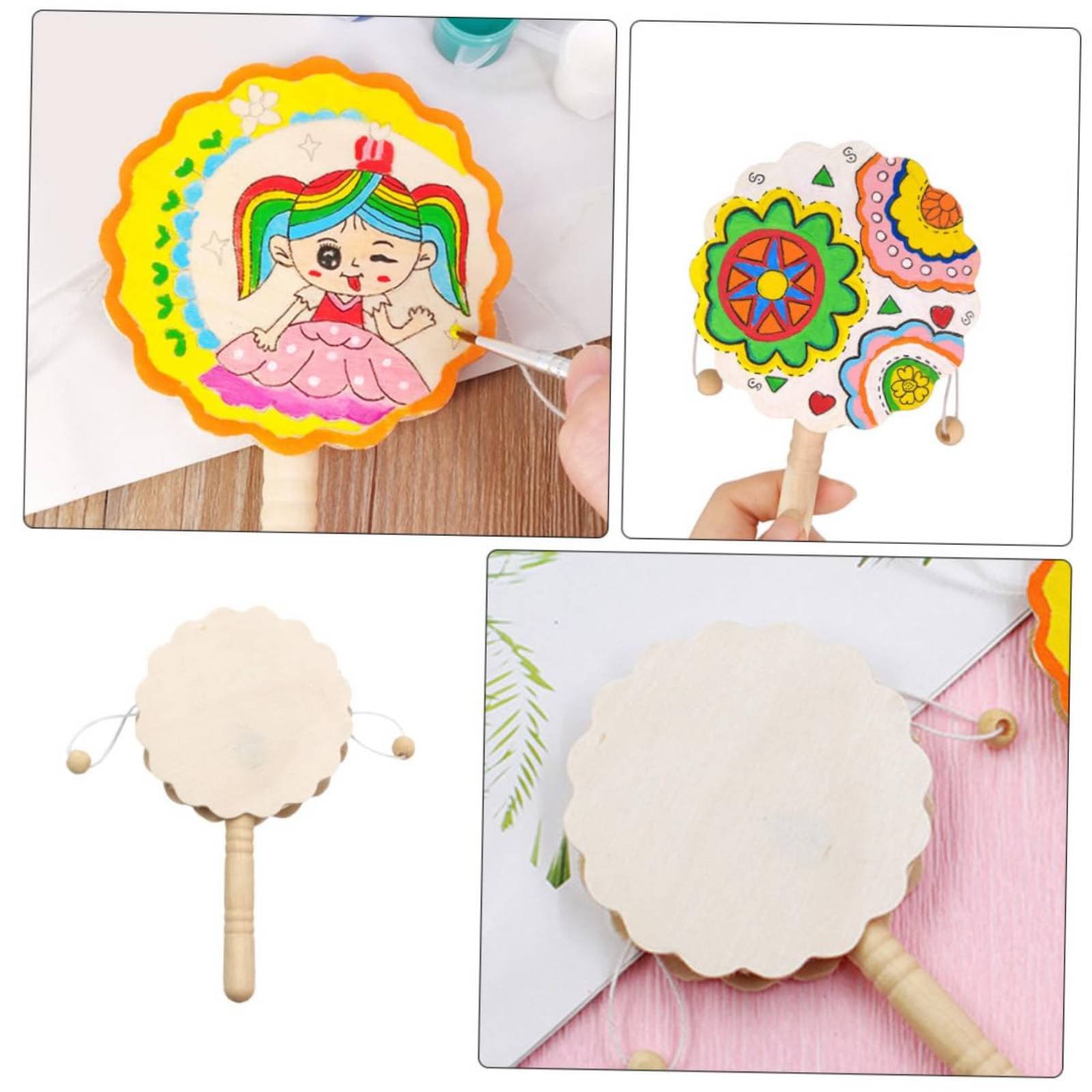DIY Wooden Rattle Drum Even-Su - огляд і ціна Art Craft Workshop