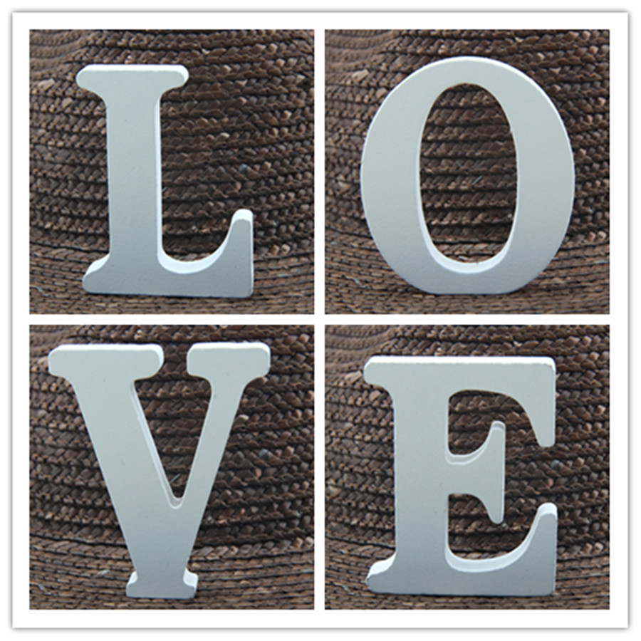 1pc 8CM White Wooden Letter En - огляд і ціна Art Craft Letter A
