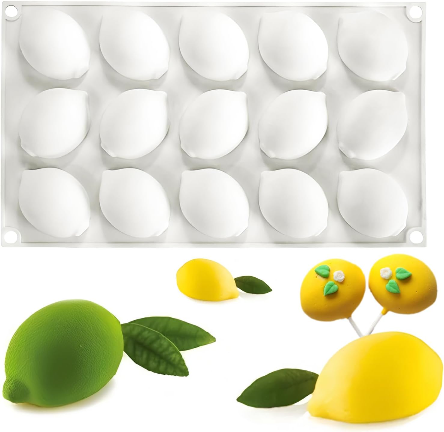 15-Cavity Silicone Lemon Mold  - огляд і ціна Art Craft Ice Cream