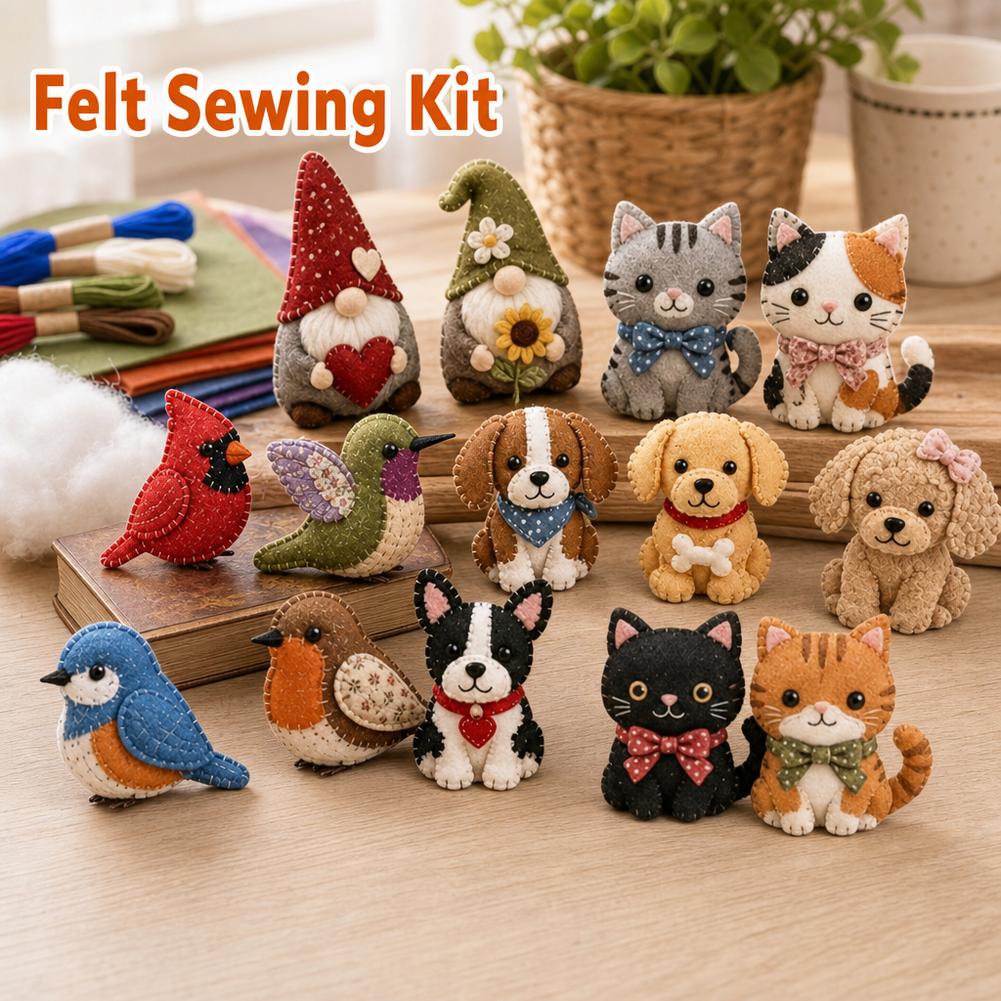 3D Cartoon Animals Sewing Kit  - огляд і ціна Art Craft And Cloth