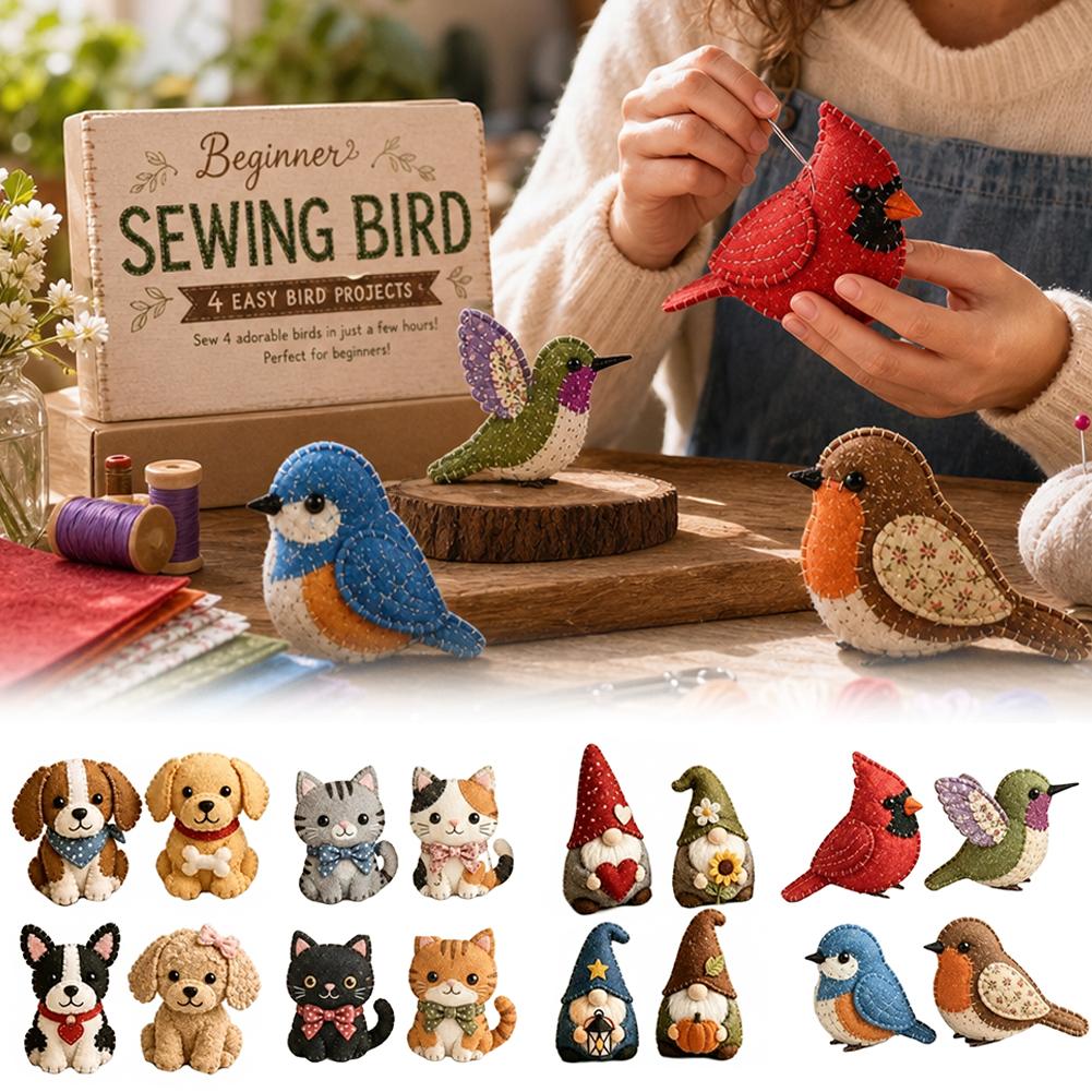 3D Cartoon Animals Sewing Kit  - огляд і ціна Art Craft And Cloth